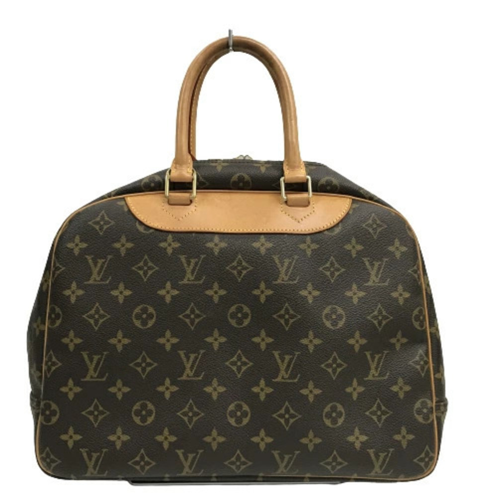 Louis Vuitton Deauville Handbag Boston Bowling Bag Brown Monogram - Picture 5 of 10